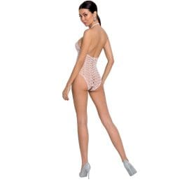 PASSION - WOMAN BS087 WHITE BODYSTOCKING ONE SIZE 2